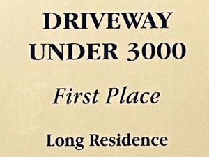 Driveway Under 3000 Award Long 2014