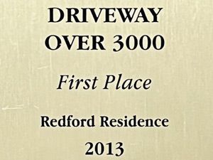 Driveway Over 3000 Award Redford 2013