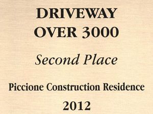 Driveway Over 3000 Award Piccone Pavers 2012