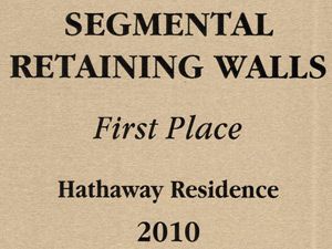 Retaining Wall Hathaway Award