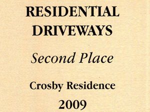 Driveway Crosby Award