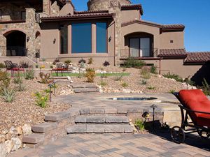 Belgard Patio step feature